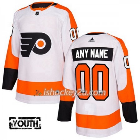 Børn NHL Philadelphia Flyers Tilpasset Adidas 2017-2018 Hvid Authentic